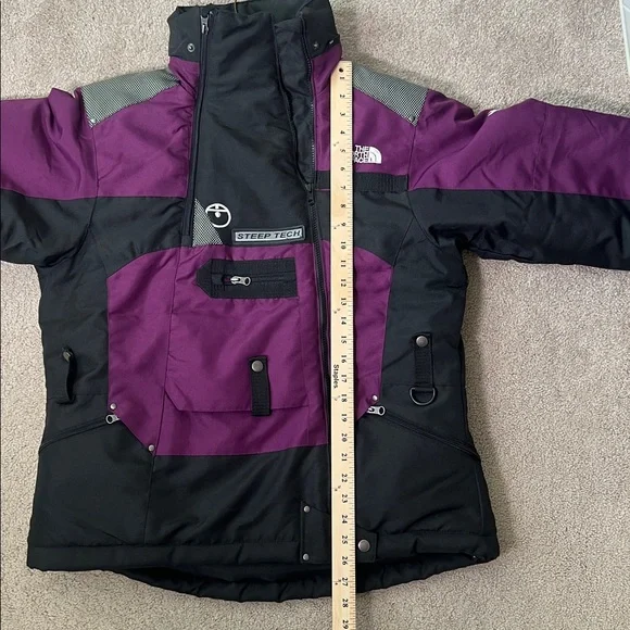 The North Face Steep Tech 550 Ski Jacket Women’s Size Large Purple & Black VTG - Picture 11 of 11